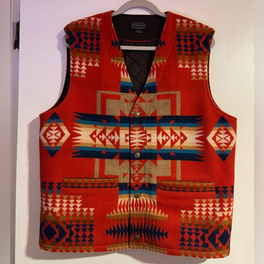 Pendleton Chief Joseph Blanket Vest Large
